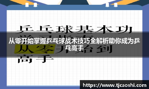 从零开始掌握乒乓球战术技巧全解析助你成为乒乓高手