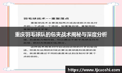 重庆羽毛球队的包夹战术揭秘与深度分析